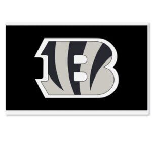 NEW Cincinnati Bengals Black and White Logo NFL 3x5 foot Flag
